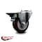 Service Caster 3.5'' Maroon Poly Wheel Swivel Bolt Hole Caster with Posi Lock Brake SCC-BH20S3514-PPUB-MRN-PLB - alternate 5